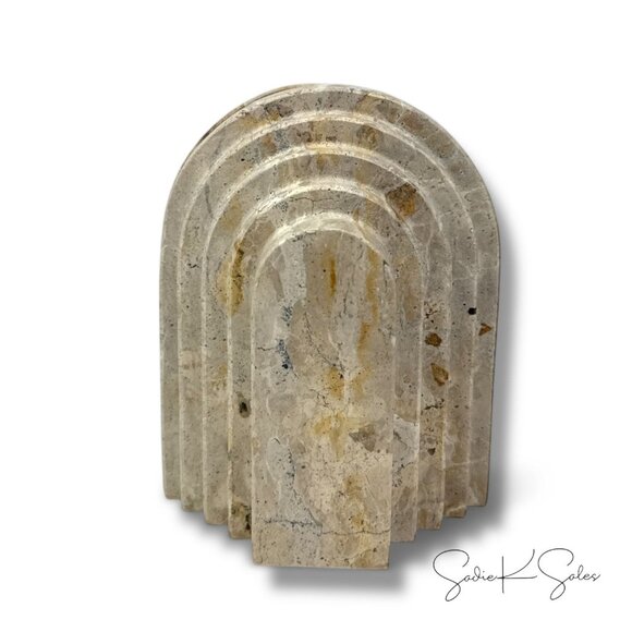 Set of 2 Marble Tiered Bookends - Threshold Studio McGee - Target Spring 2025 - Picture 6 of 7